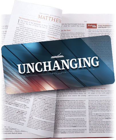 The UNCHANGING Bible Strong Partner Bookmark The UNCHANGING Bible Strong Partner Bookmark