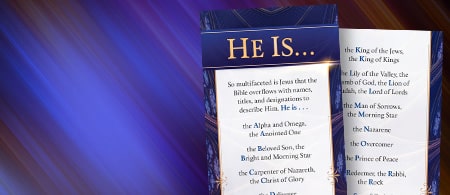 Who is Jesus? One name cannot possibly describe Him - Request your free bookmark