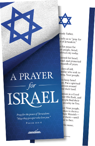 FREE A Prayer for Israel Bookmark 
with your The Last Hour book order