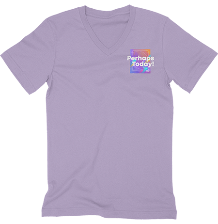 Perhaps Today Lilac Short Sleeve T-Shirt-Small