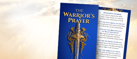 Face any battle knowing that victory belongs to the Lord - The Warriors Prayer Bookmark
