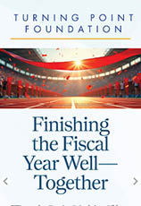 A Turning Point Foundation ad for a fiscal year well together. AI generated content