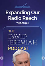 The David Jeremiah podcast is featured on the cover of a magazine. AI generated content