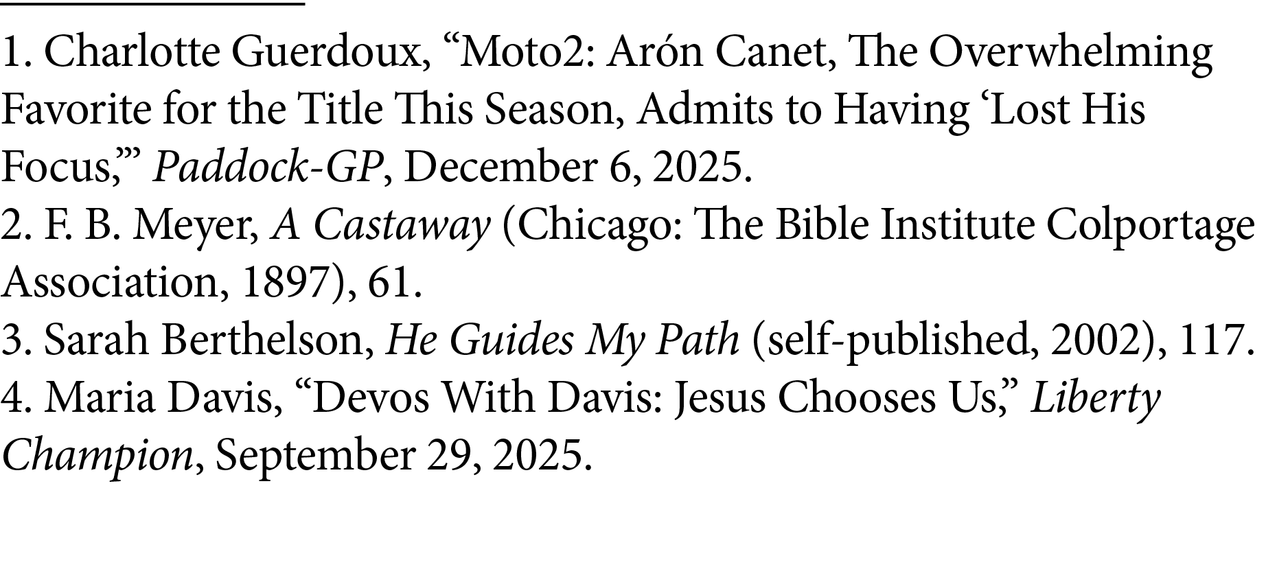 1. Charlotte Guerdoux, “Moto2: Ar n Canet, The Overwhelming Favorite for the Title This Season, Admits to Having ‘Los...