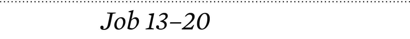 Job 13–20