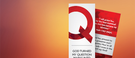 God Turned My Questions Into Exclamation Points - Request your free bookmark now