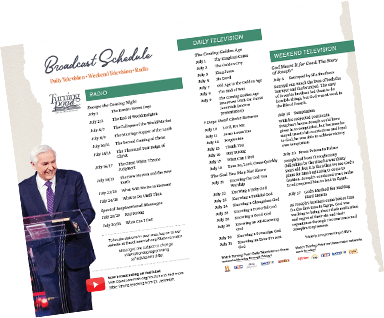 Turning Point Broadcast Schedule Turning Point Broadcast Schedule