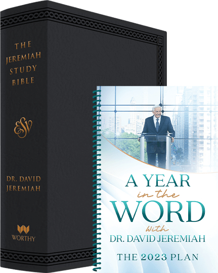 Jeremiah Study Bible - Black Leather Luxe (ESV)