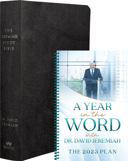 Jeremiah Study Bible - Black Leather Luxe (NKJV)