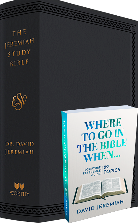 Jeremiah Study Bible - Black Leather Luxe (ESV)