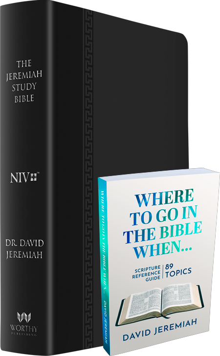 Jeremiah Study Bible - Black Leather Luxe (NIV)