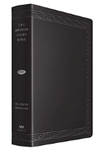 Large Print NKJV Black Luxe Jeremiah Study Bible Image