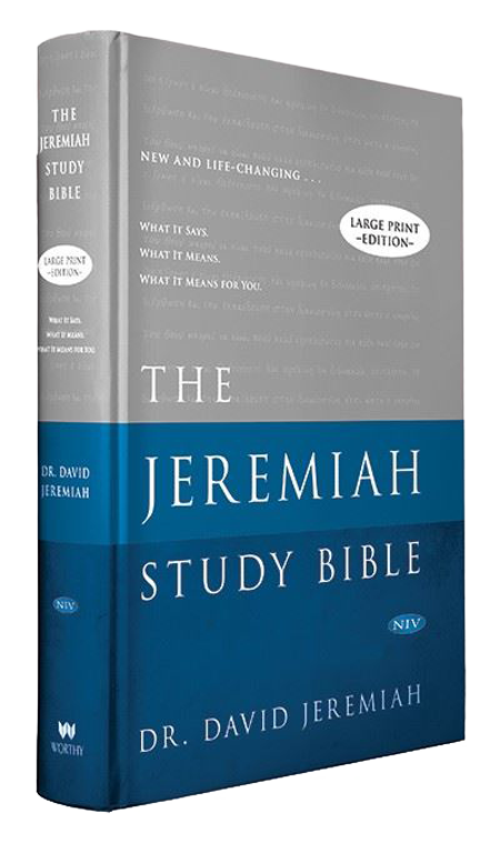 Jeremiah Study Bible Niv Large Print Hardback Au