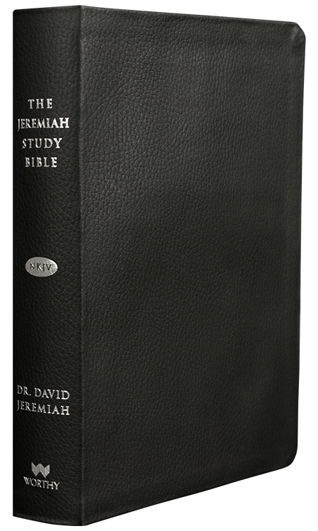 Jeremiah Study Bible - Black Genuine Leather (NKJV)