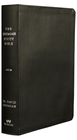 NIV Black Genuine Leather Jeremiah Study Bible  Image