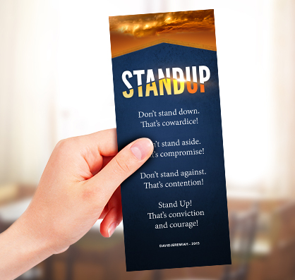 Stand Up Bible Bookmark